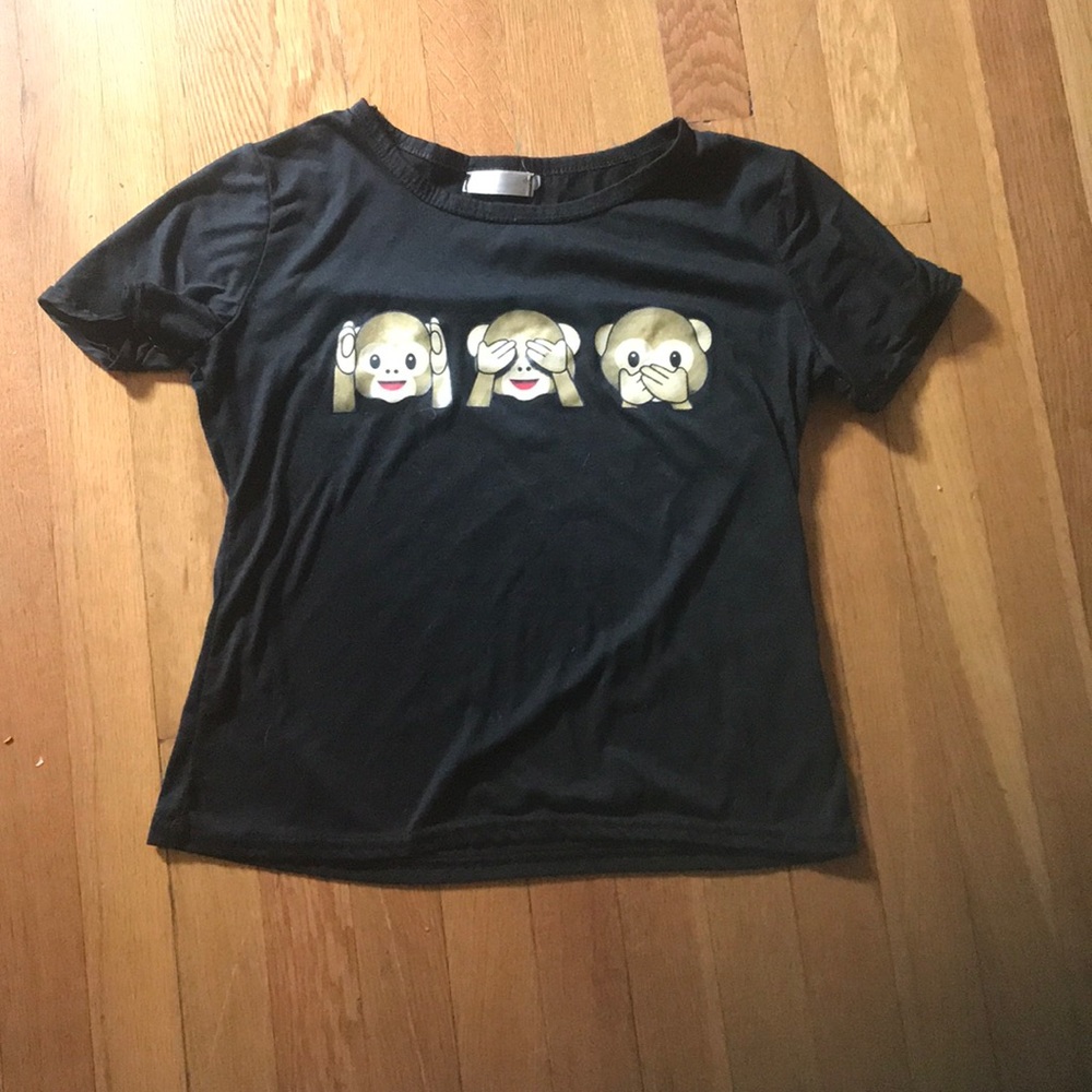 Monkey emoji t shirt
